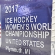 PLYMOUTH, MICHIGAN - APRIL 3: Back up sticks rest on the glass behind the bench during preliminary round action at the 2017 IIHF Ice Hockey Women's World Championship. (Photo by Minas Panagiotakis/HHOF-IIHF Images)

